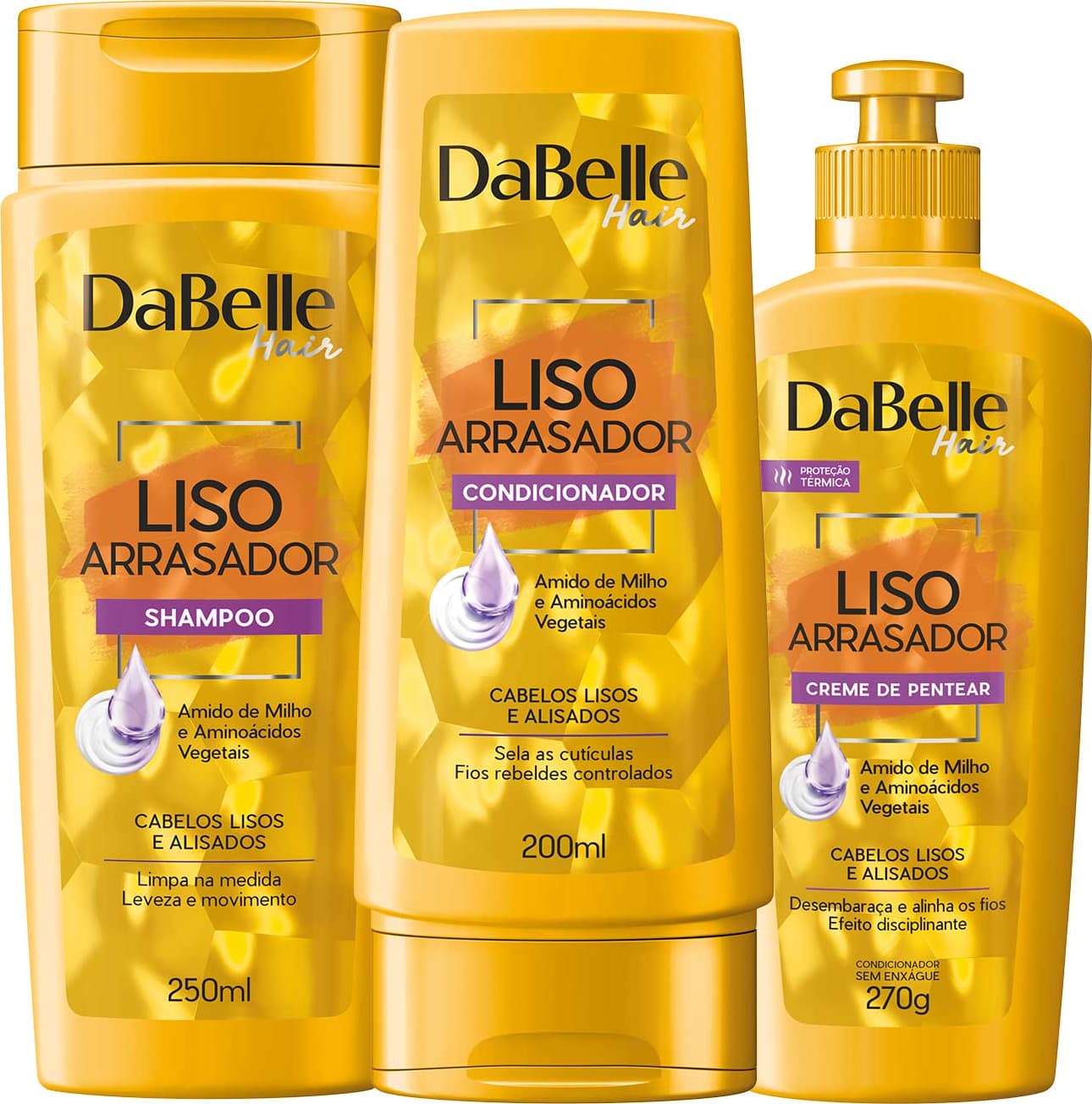 Kit DaBelle Hair Liso Arrasador Trio (3 Produtos)