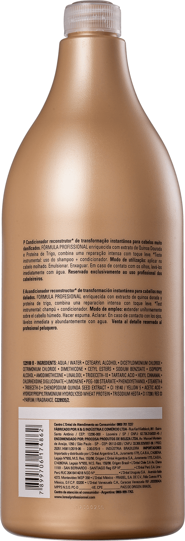 L'Oréal Professionnel Serie Expert Absolut Repair Gold Quinoa + Protein - Condicionador 1500ml