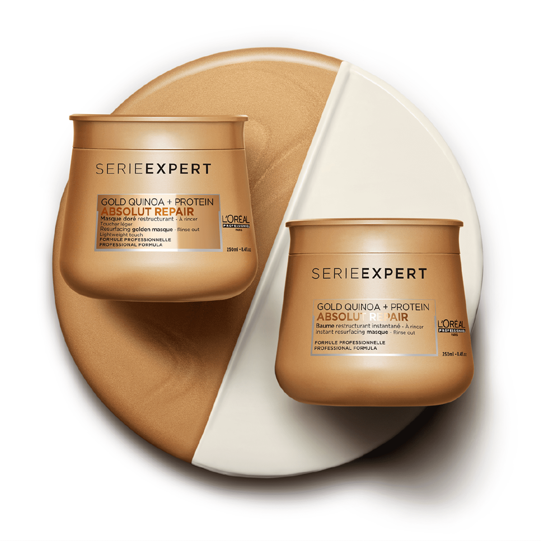 L'Oréal Professionnel Serie Expert Absolut Repair Gold Quinoa + Protein Golden Lightweight - Máscara Capilar 250ml