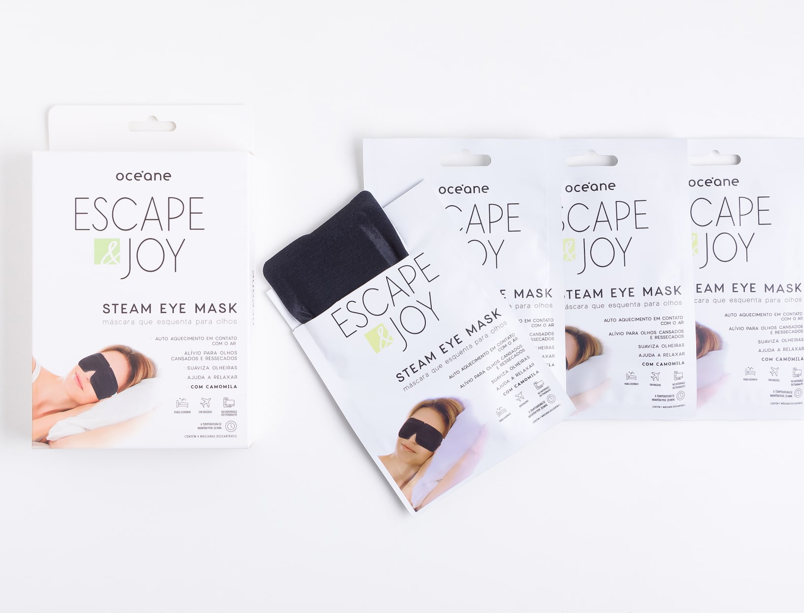 Steam Eye Mask - Máscara para Olhos que Esquenta 4UN
