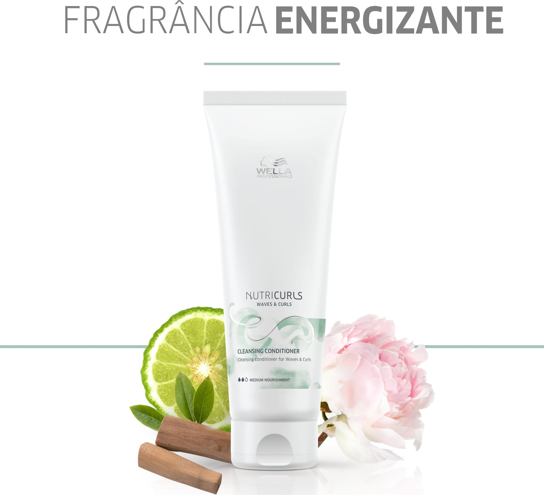 Wella Professionals NutriCurls Cleansing Conditioner - Condicionador de Limpeza Suave 2 em1 - 250ml