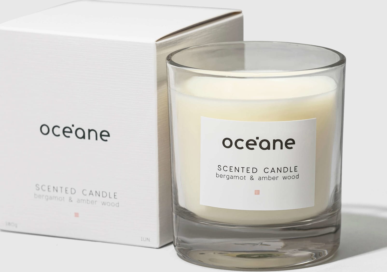 Scented Candle - Vela Bergamota e Âmbar 180g