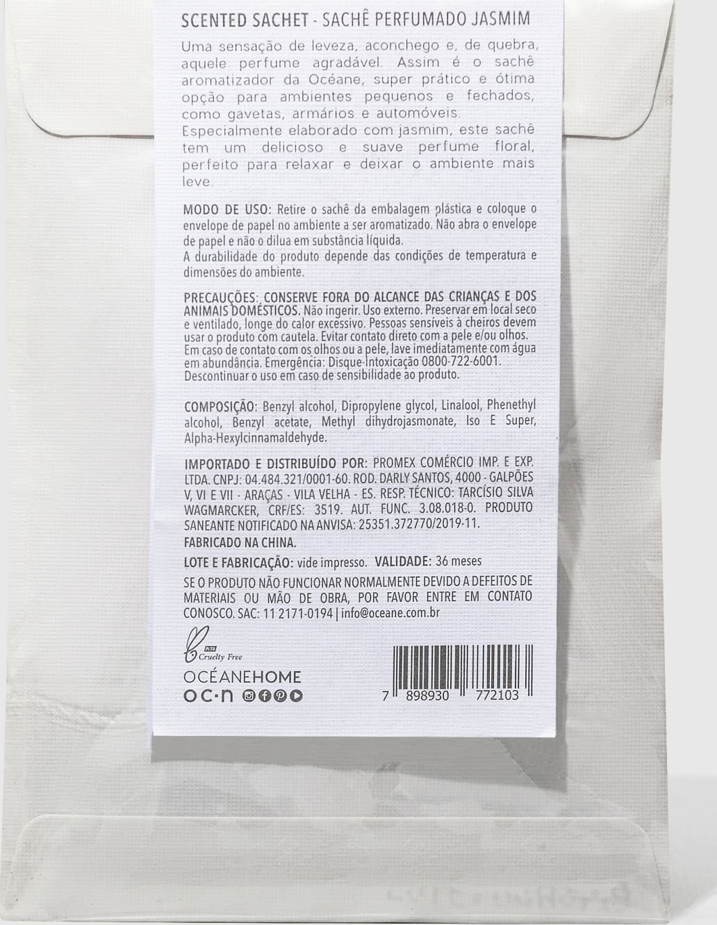 Scented Sachet - Sachê Perfumado de Jasmim