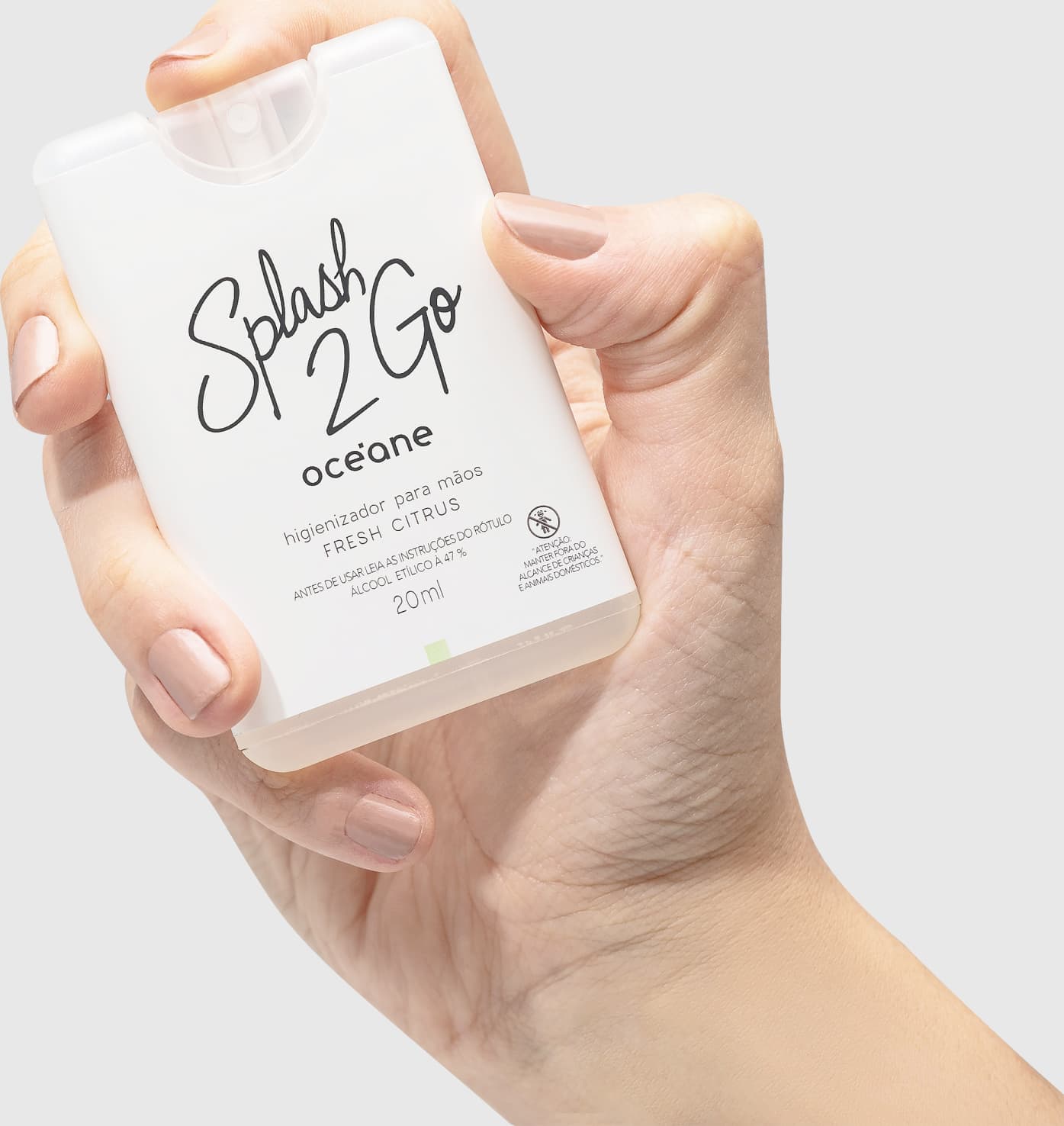 Splash 2GO Fresh Citrus 20ml - Higienizador para Mãos