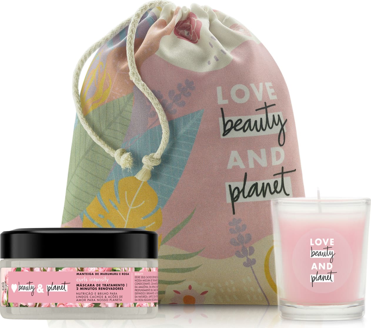 Kit Love Beauty and Planet Máscara Curls Intensify e Vela (3 produtos)
