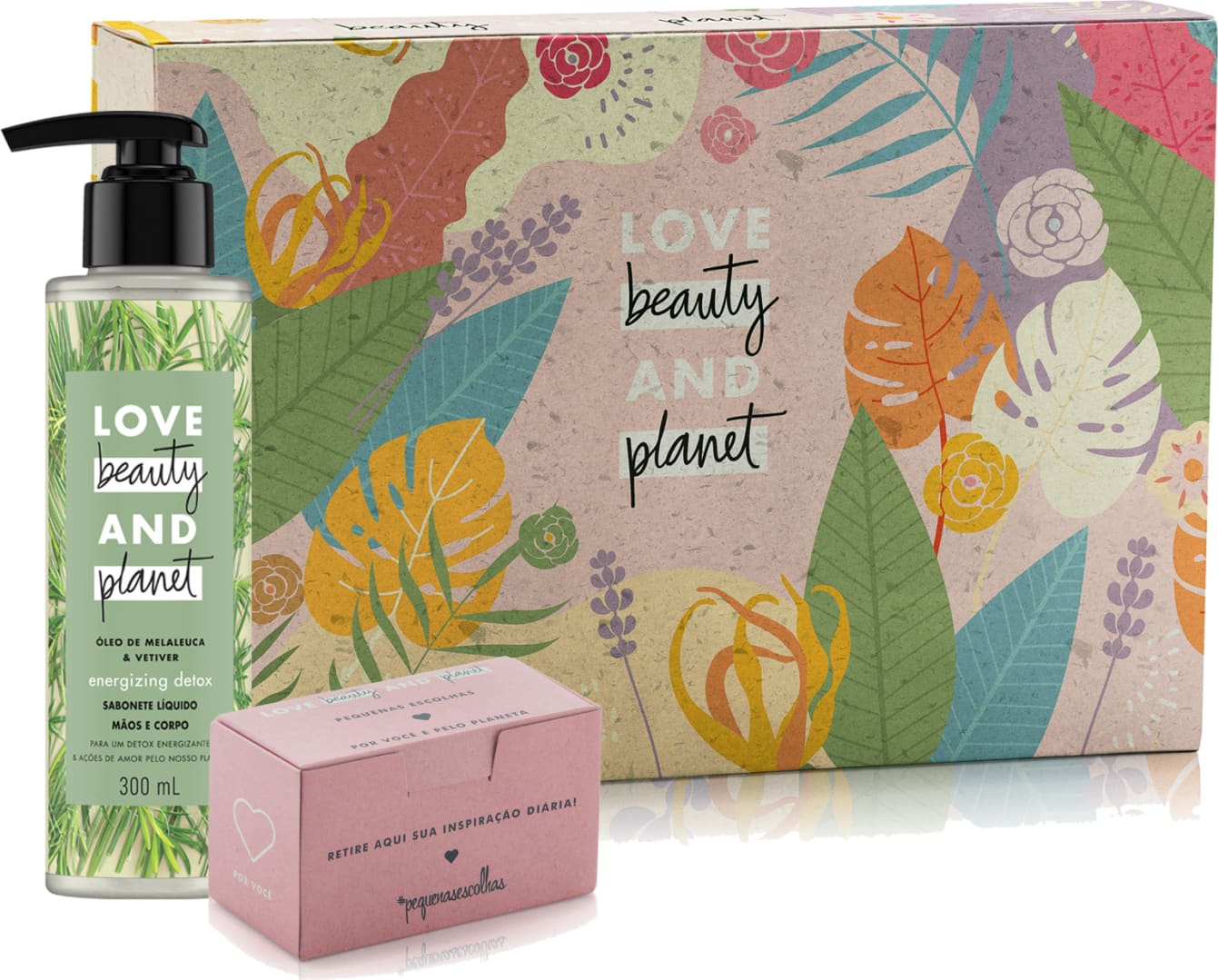 Kit Love Beauty and Planet Energizing Detox 300ml e Caixa Mensagem (3 produtos)