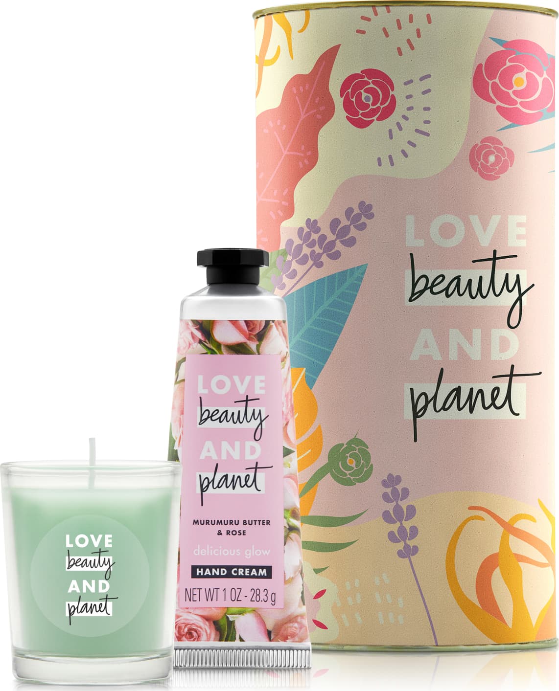 Kit Love Beauty and Planet Creme de mão Delicious Glow e Vela em Lata (3 produtos)