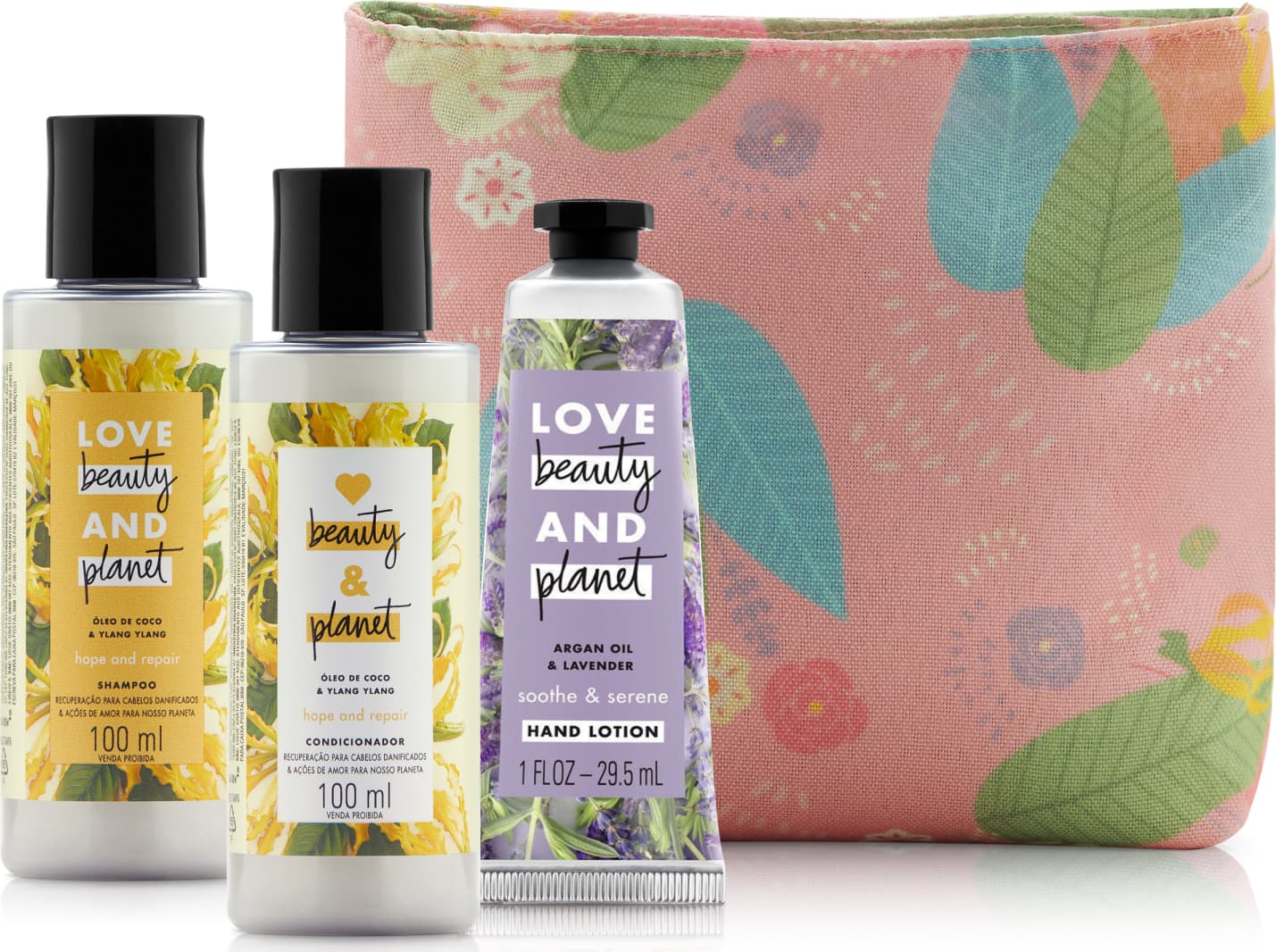 Kit Love Beauty and Planet Hope & Repair 100 ml (4 produtos)