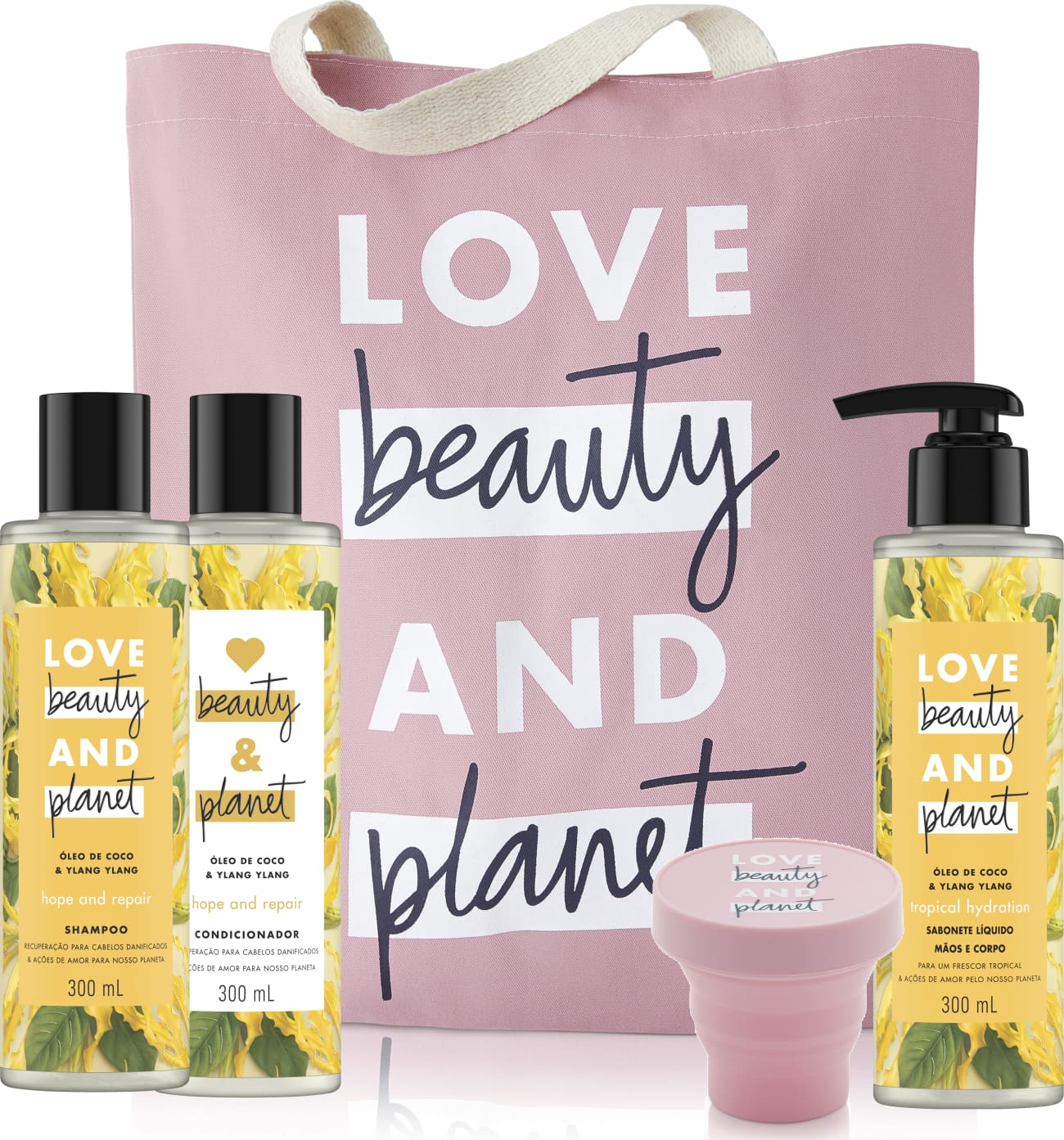 Kit Love Beauty and Planet Hope & Repair 300 ml (5 produtos)