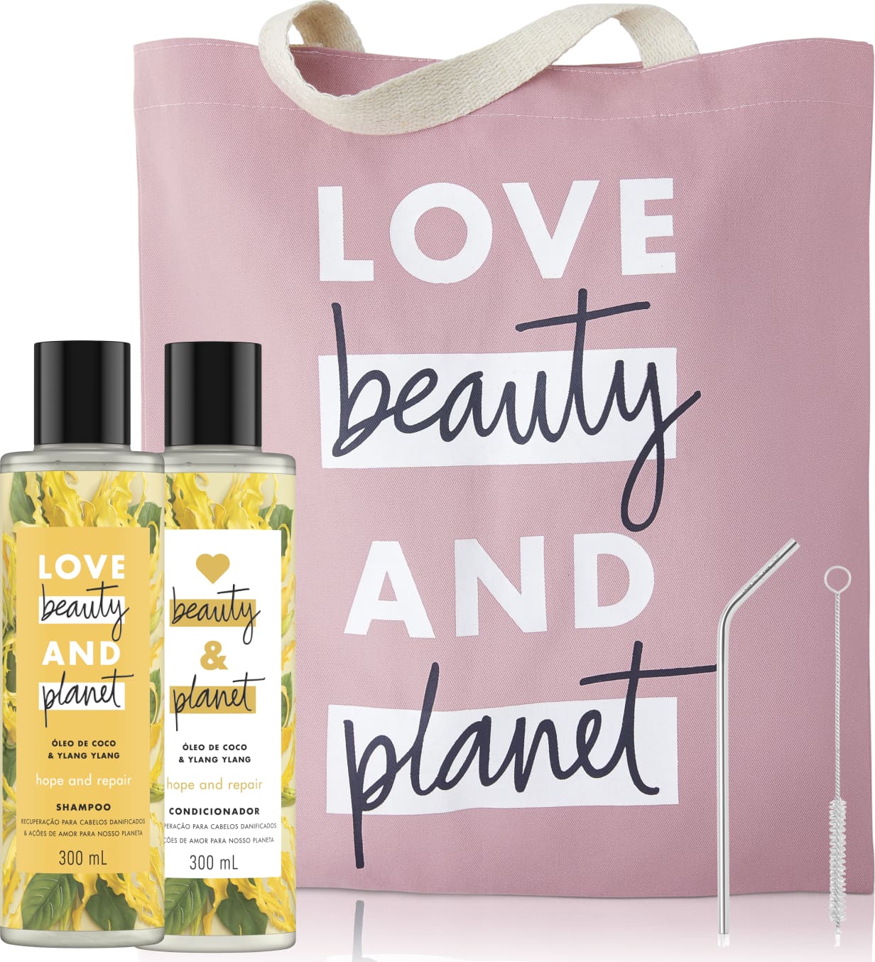 Kit Love Beauty and Planet hope & repair 300 ml (4 produtos)