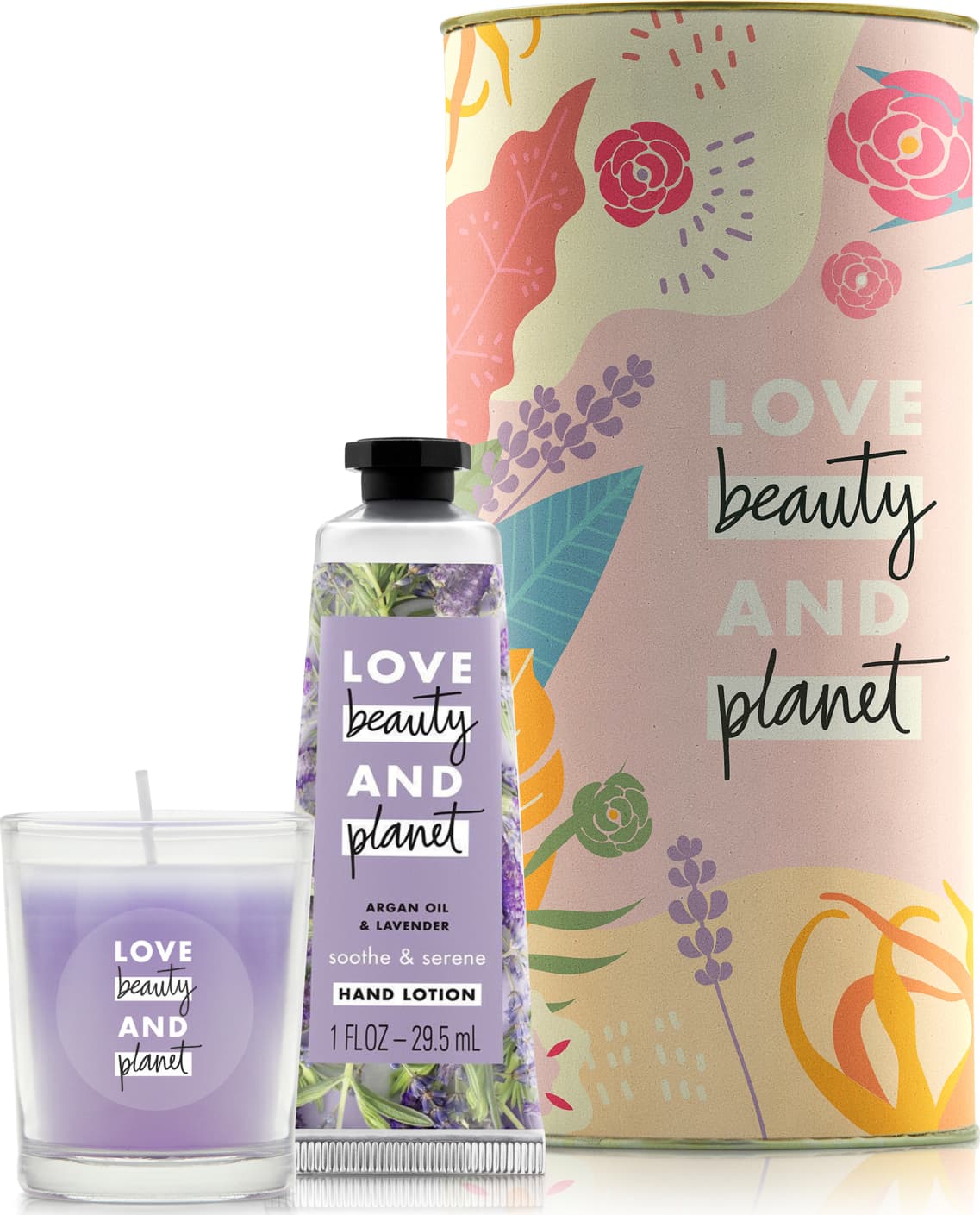 Kit Love Beauty and Planet Creme de mão Smooth & Serene e Vela em lata (3 produtos)