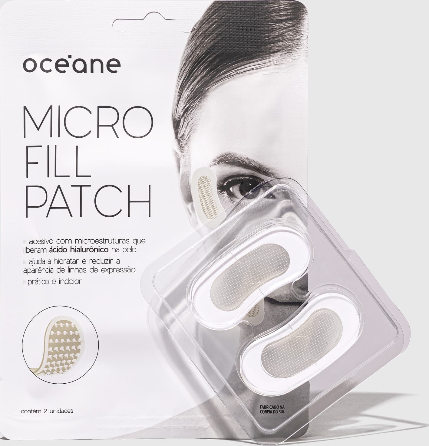 Micro Fill Patch - Adesivo com microestruturas que liberam ácido hialurônico