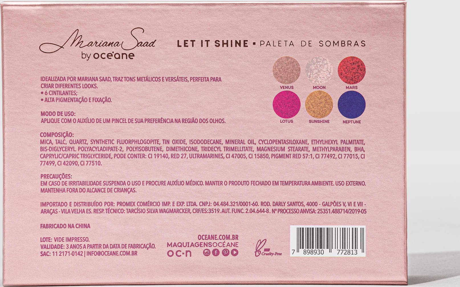 Paleta de Sombras Mariana Saad - Let it Shine