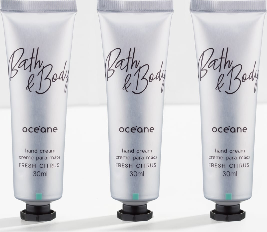 Kit com 3 Hand Creams Fresh Citrus