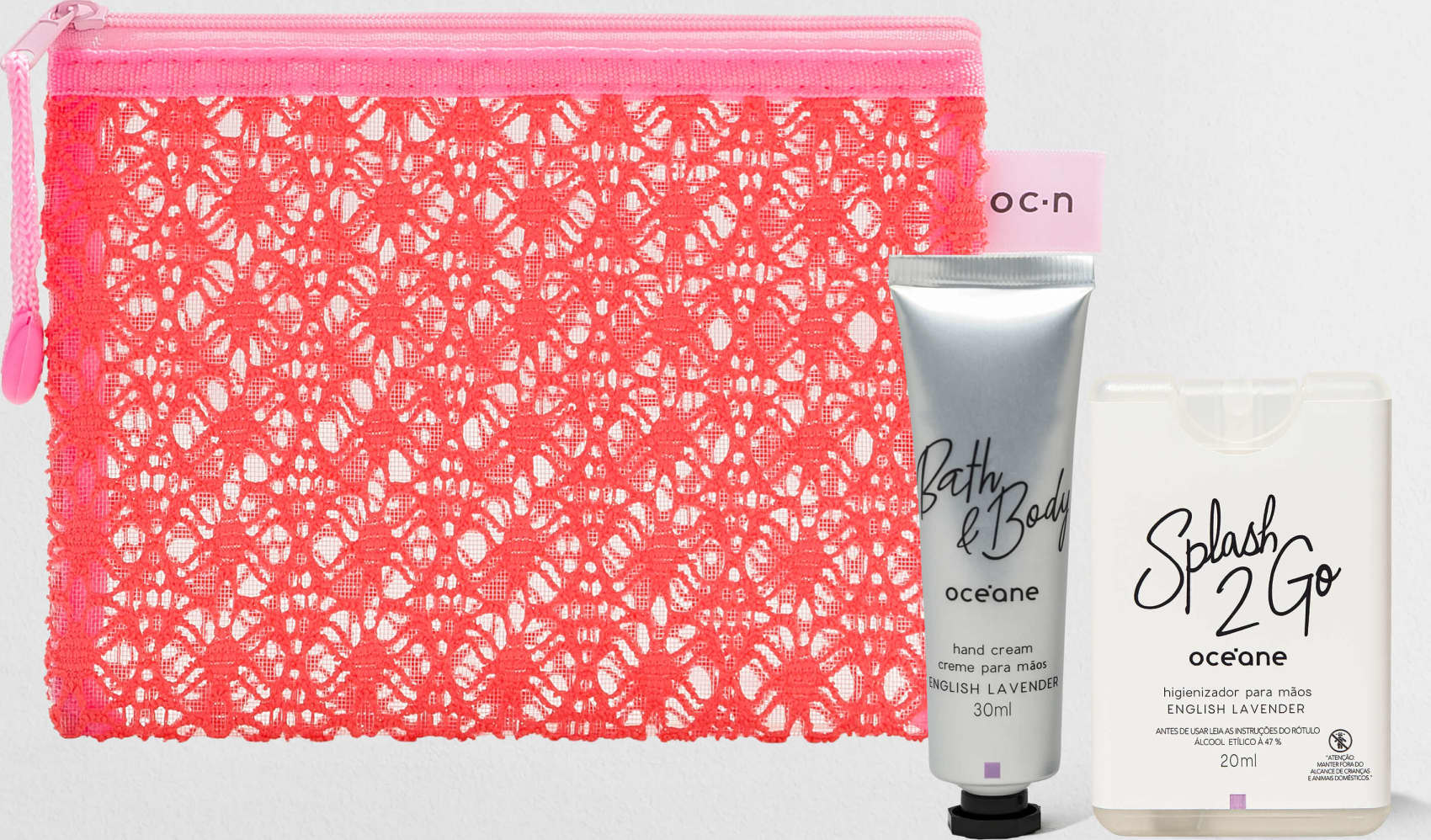 Kit Nécessaire + Hand Cream + Splash 2GO English Lavender