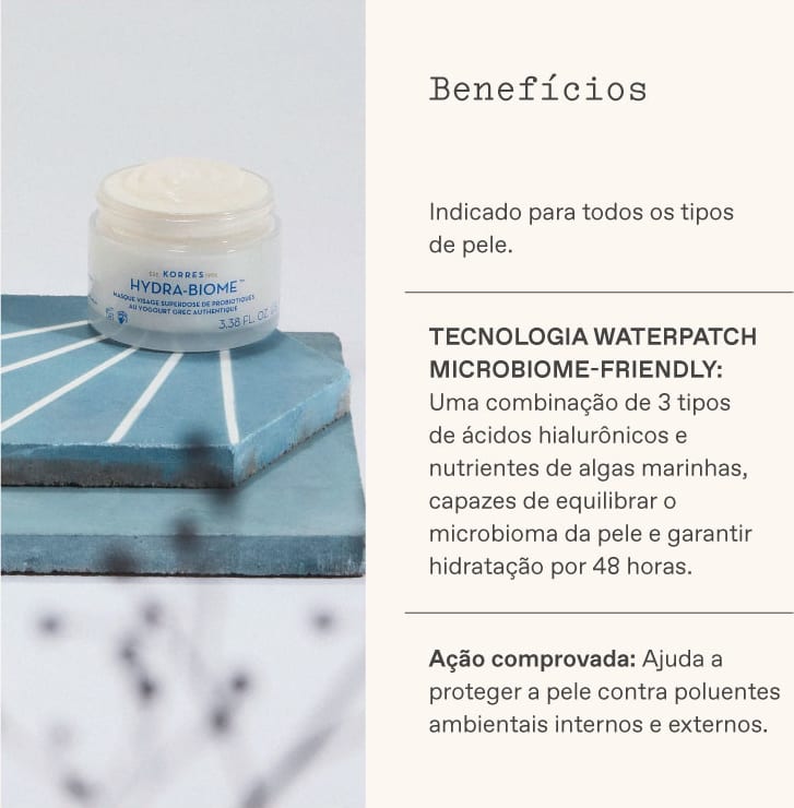 Korres Greek Yoghurt Máscara Facial Super Dose de Probióticos – Com iogurte grego – 100ml