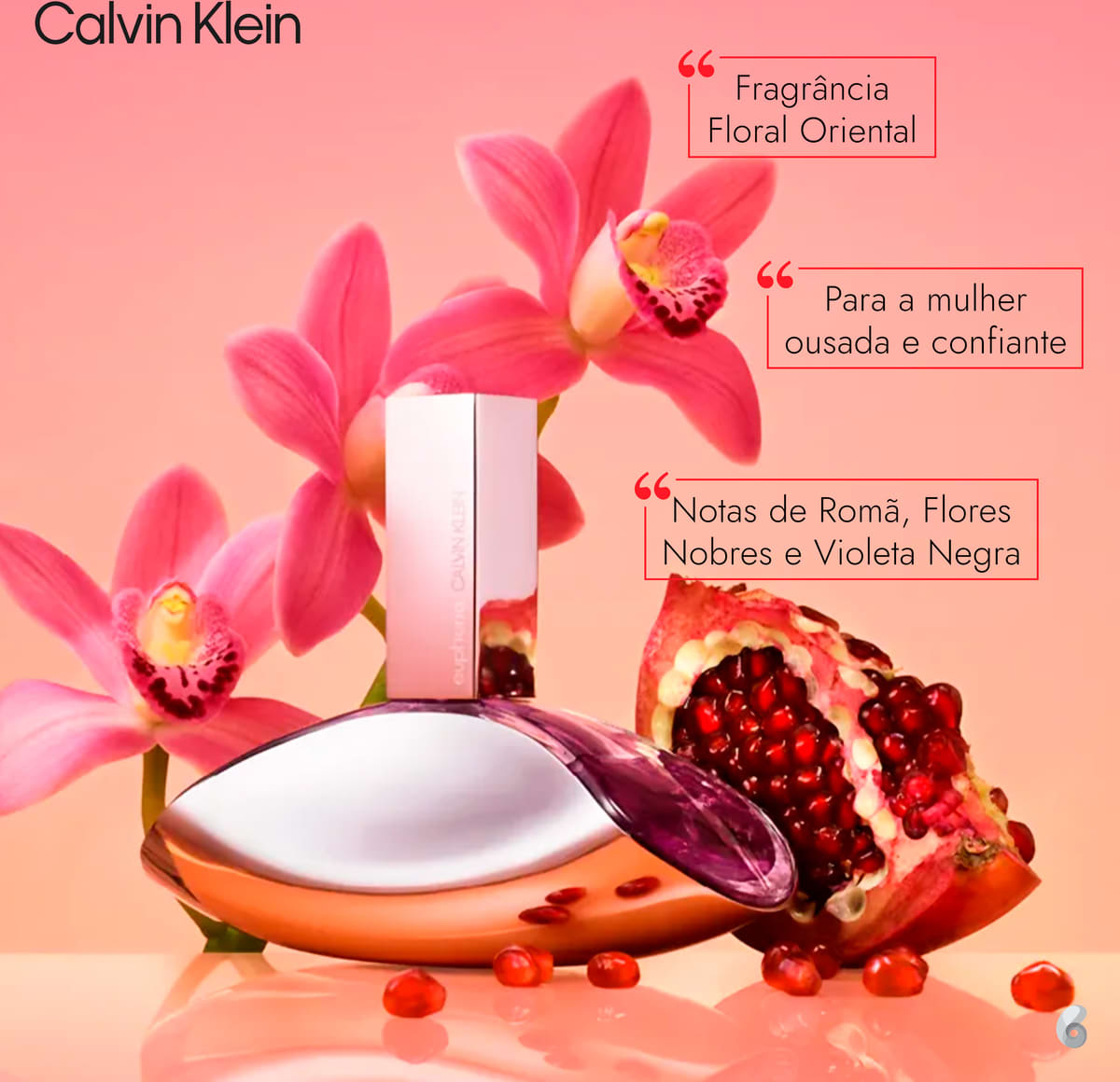 Calções Calvin Klein Clásica Rosa para Mulher