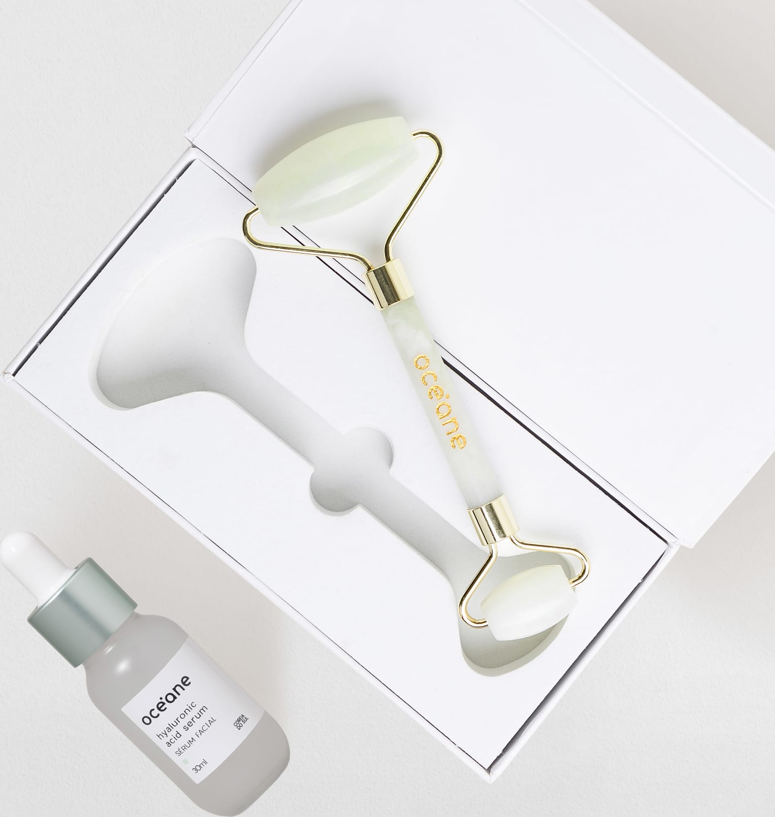 Kit Hyaluronic Acid Serum + Jade Roller