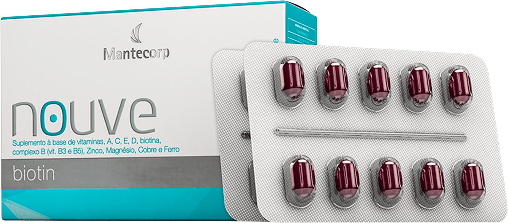 Nouve Biotin Mantecorp 30 Cápsulas