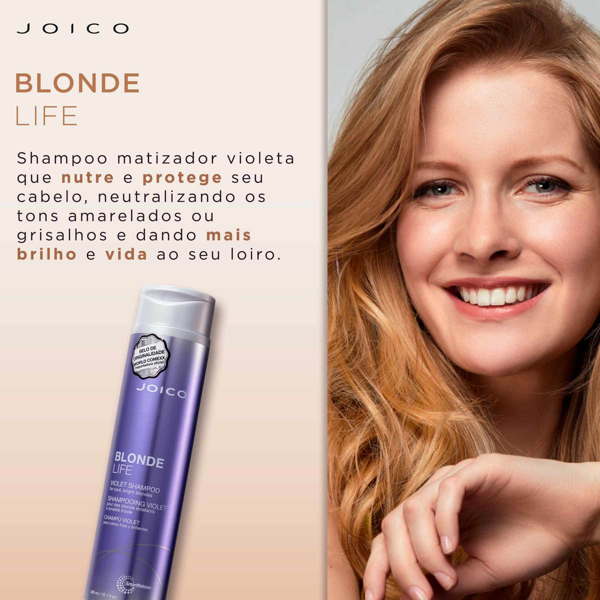 Shampoo Joico Blonde Life Violet Beleza na 