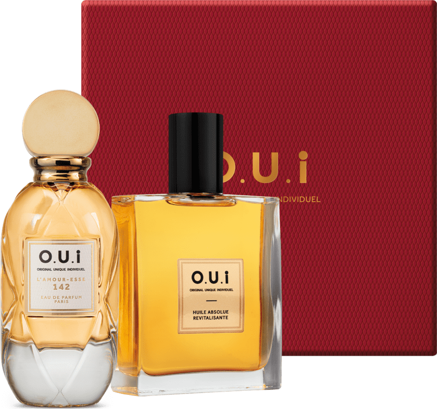 Kit O.U.i L’Amour-Esse 142 & Rouge Luxe - Eau de Parfum, 75ml + Óleo Absoluto Revitalizante, 100ml