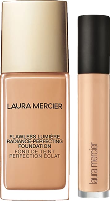 KIT com Flawless Lumière Radiance-Perfecting Foundation Honey 3N2 e Flawless Fusion Ultra-Longwear Concealer 3N