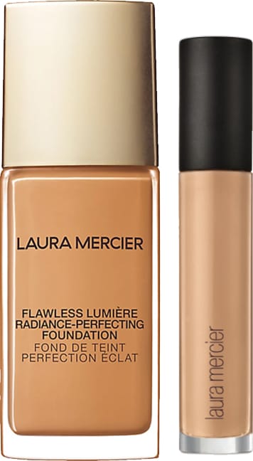 KIT com Flawless Lumière Radiance-Perfecting Foundation Suntan 4N1 e Flawless Fusion Ultra-Longwear Concealer 4N