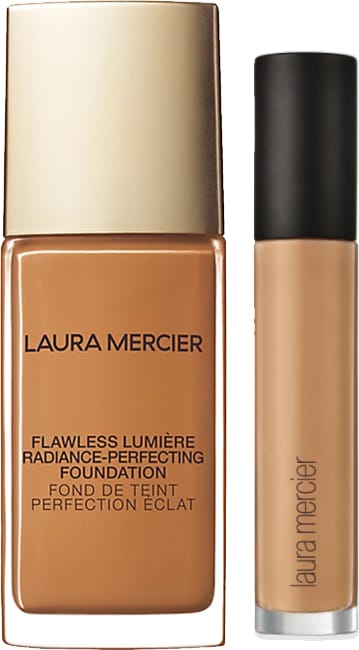 KIT com Flawless Lumière Radiance-Perfecting Foundation Pecan 5N1 e Flawless Fusion Ultra-Longwear Concealer 5N