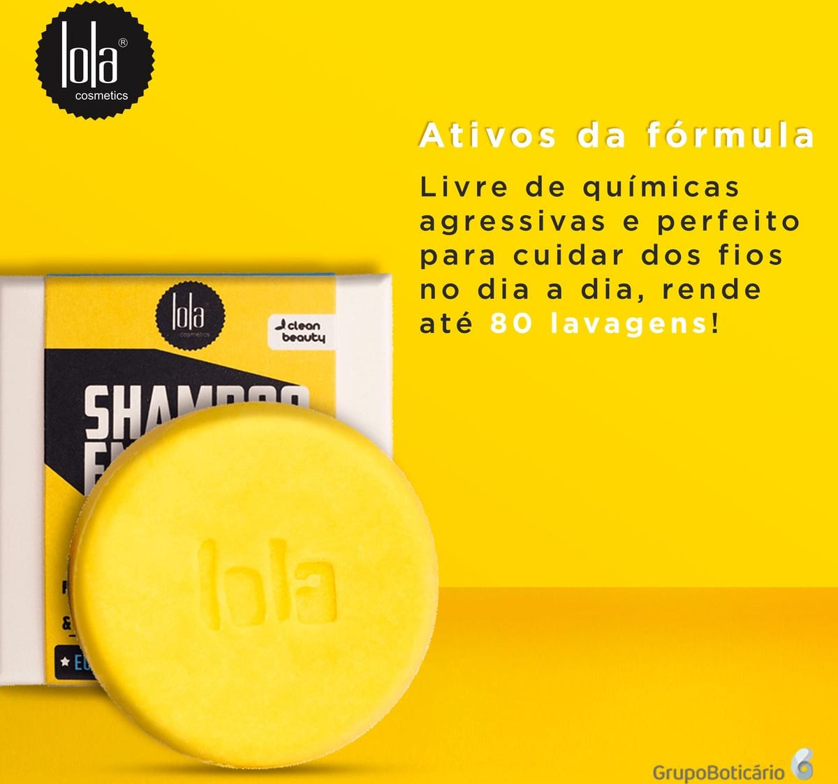 Shampoo em Barra Lola Cosmetics Nutritivo Beautybox
