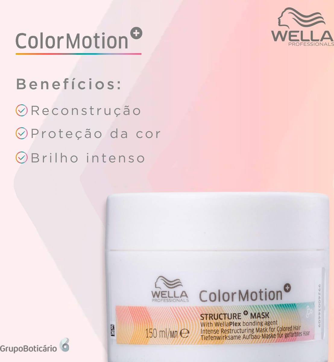 Máscara Wella Professional Color Motion+ Beleza na 