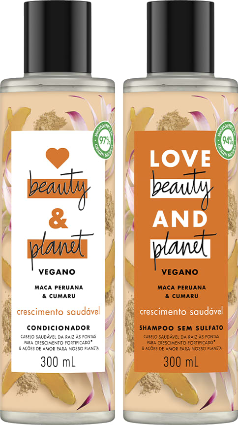 Kit Love, Beauty and Planet - Shampoo + Condicionador Crescimento Saudável com Maca Peruana