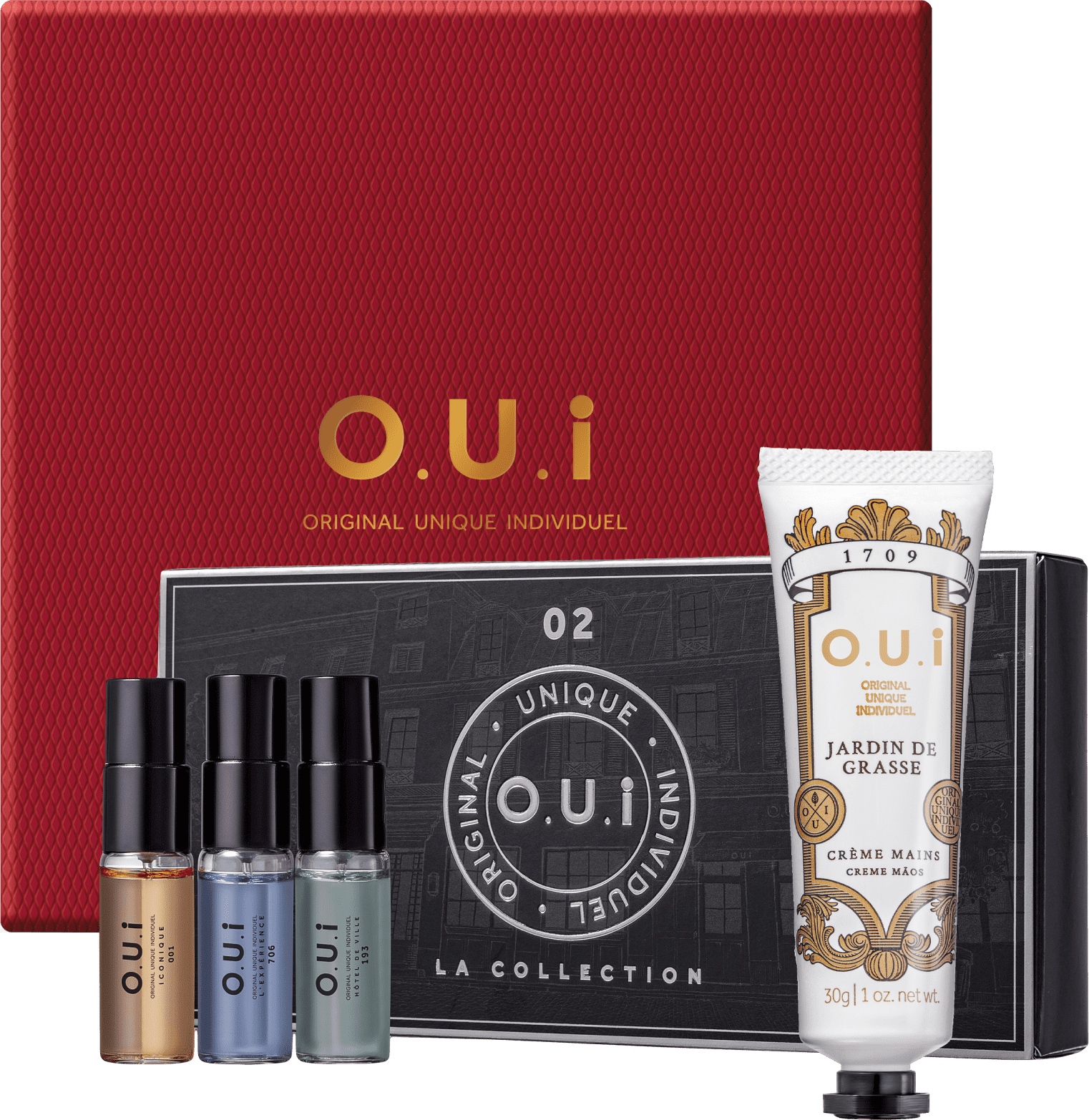 Kit La Collection 02 O.U.i Masculino - Eau de Parfum 15ml + Creme Hidratante para as Mãos 30g