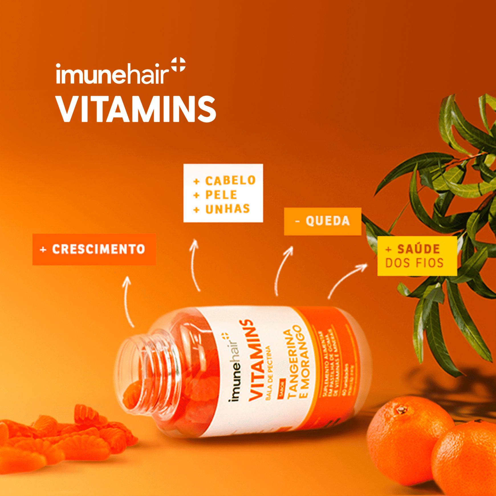 Suplemento Imunehair Vitamins Bala de Pectina Beautybox