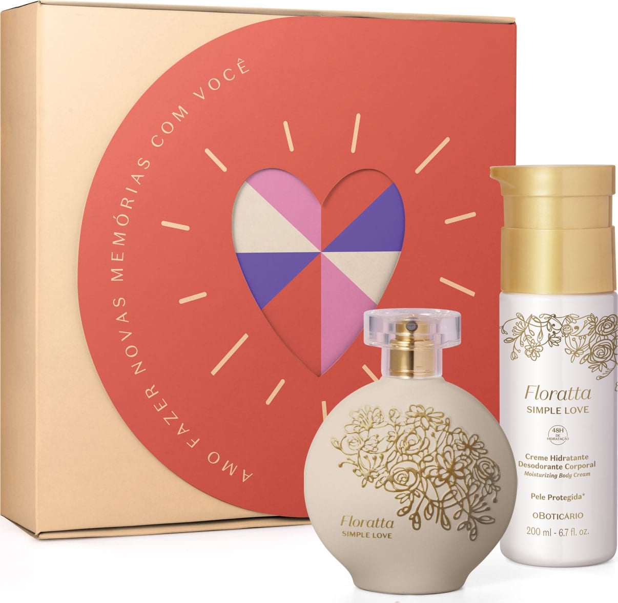 Kit Presente Floratta Simple Love (2 itens)