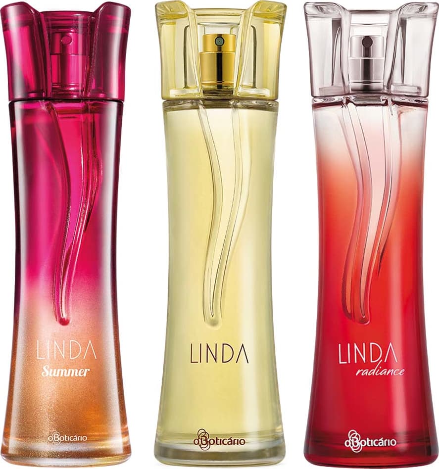 Combo Linda Perfumaria: Linda Des. Colônia + Radiance Des. Colônia + Summer Des. Colônia