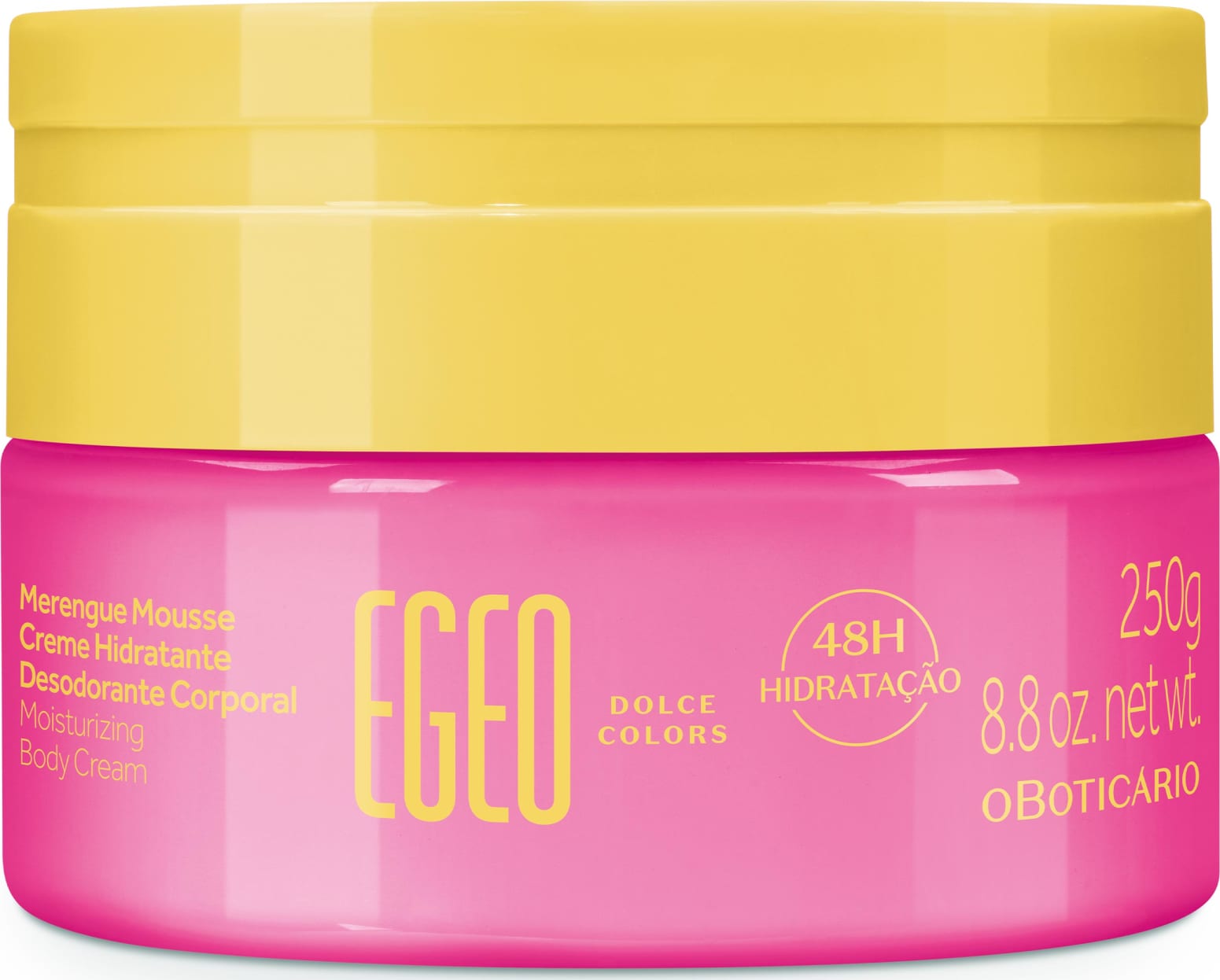 Combo Egeo Dolce Colors: Desodorante Colônia 90ml + Merengue Mousse Creme Hidratante Desodorante Corporal 250g