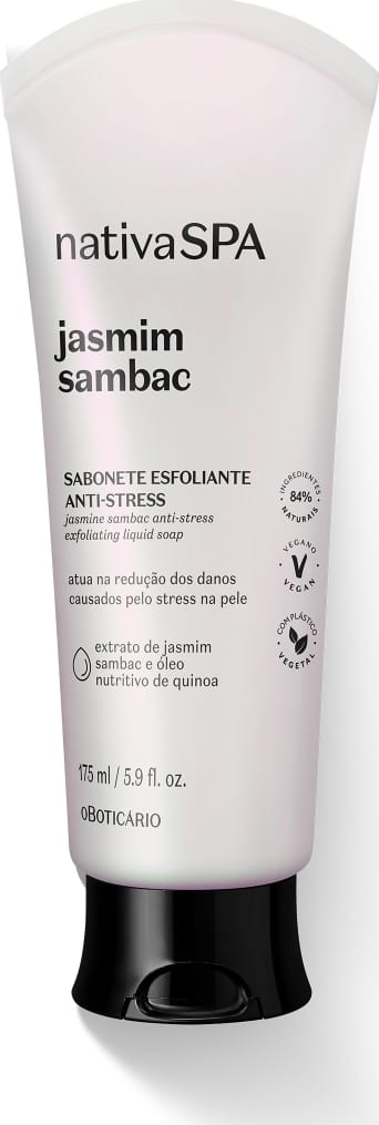 Combo Nativa SPA Jasmim Sambac: Loção Corporal 400ml + Sabonete Líquido Esfoliante 175ml + Óleo Precioso Multibenefícios 50ml