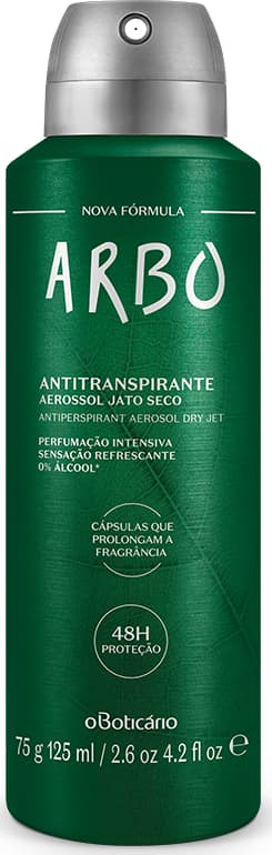 Combo Presente Dia dos Namorados Arbo: Desodorante Colônia 100ml + Desodorante Antitranspirante 75g