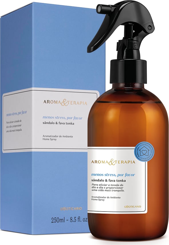 Combo Aroma & Terapia Menos Stress: Desodorante Colônia 75ml + Aromatizador de Ambiente 250ml
