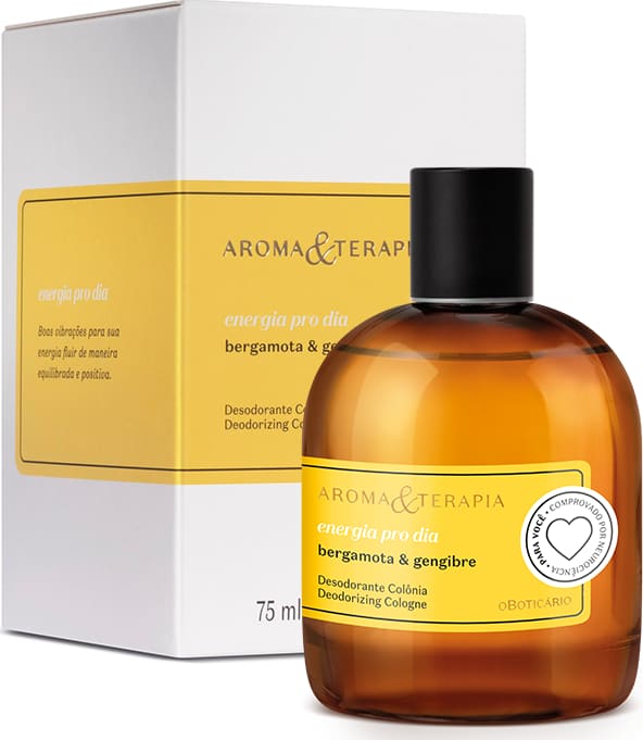 Combo Aroma & Terapia Energia pro Dia: Desodorante Colônia 75ml + Aromatizador de Ambiente 250ml