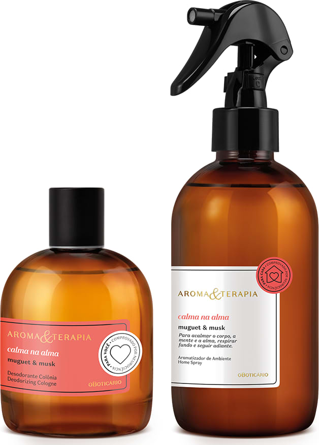 Combo Aroma & Terapia Calma na Alma: Desodorante Colônia 75ml + Aromatizador de Ambiente 250ml