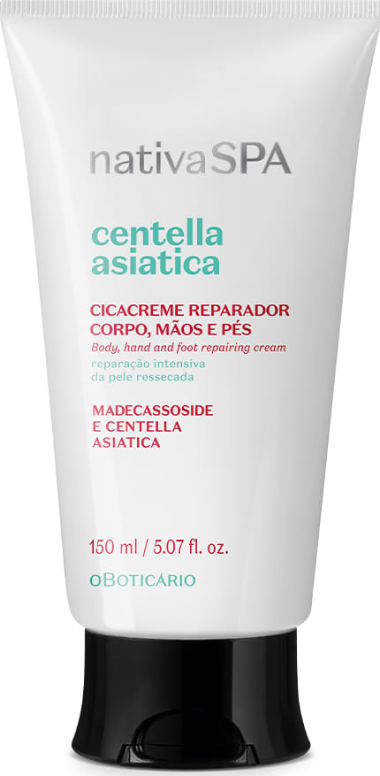 Combo Cicacreme Nativa SPA Centella Asiática: Reparador Corporal 150ml + Multirreparador Calmante 30ml + Reparador Facial 75ml
