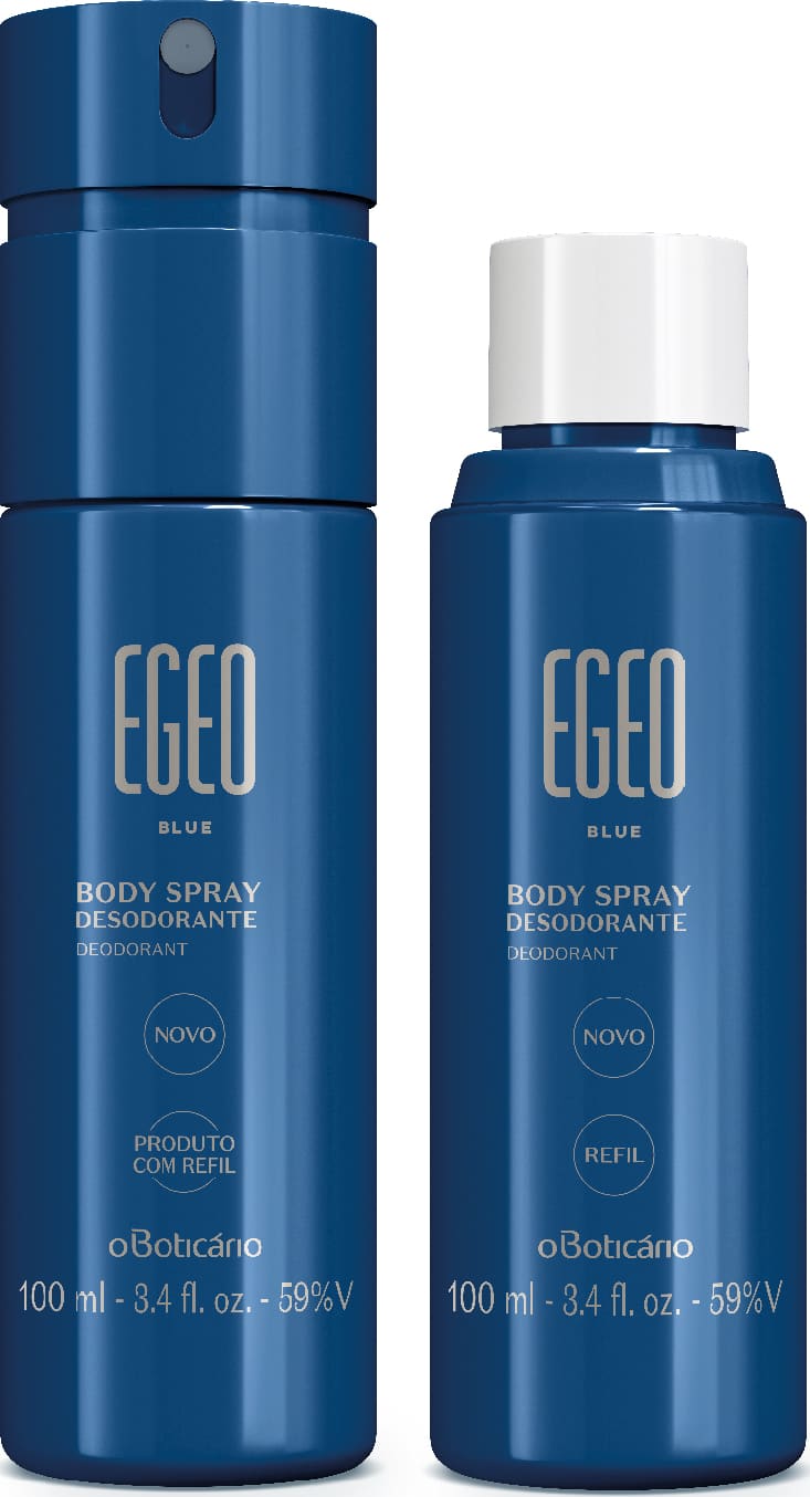 Combo Egeo Blue Body Spray 100ml + Refil 100ml O Boticário