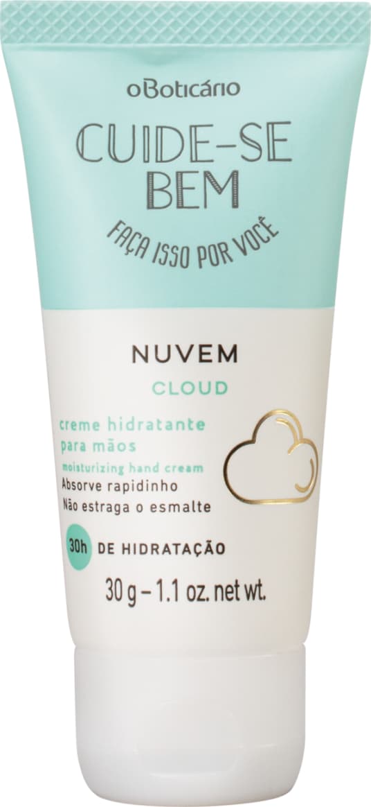 Kit Presente Cuide-se Bem Nuvem: Loção Corporal 75ml + Body Splash 60ml + Creme para Mãos 30g