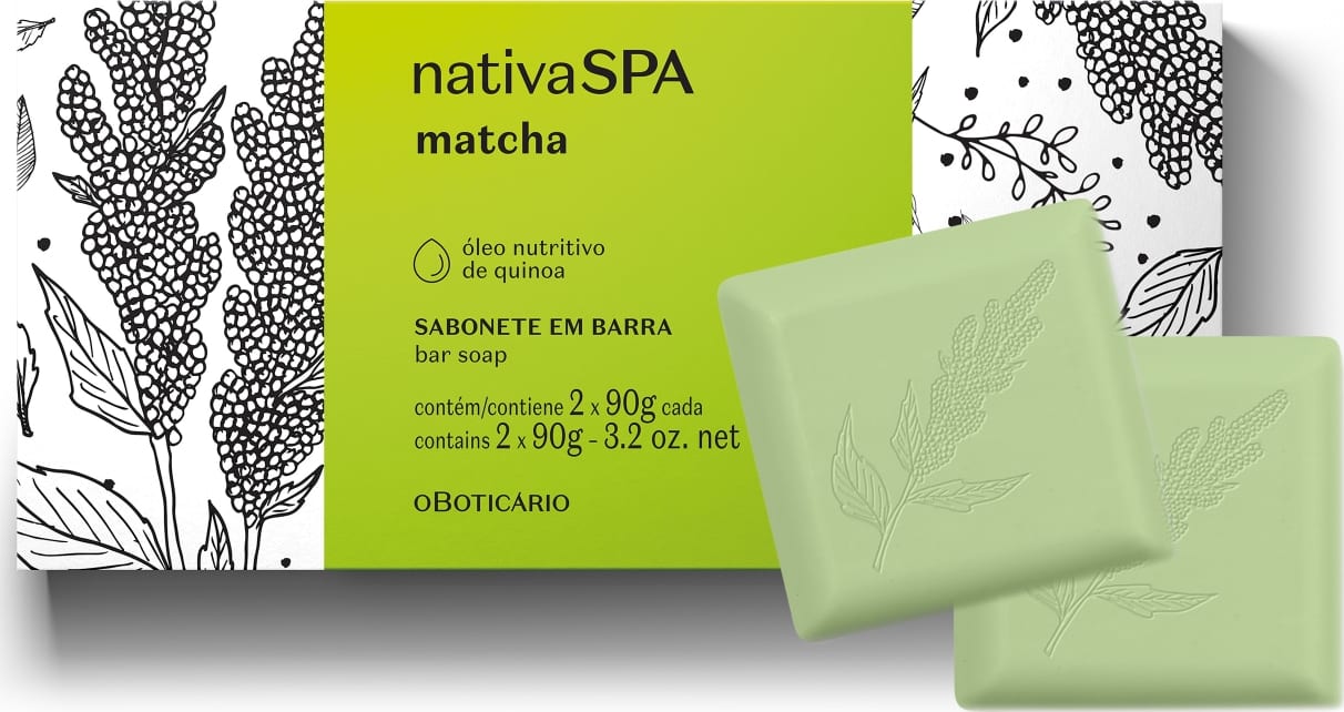 em Barra Nativa SPA Matcha 2 unidades O Boticário