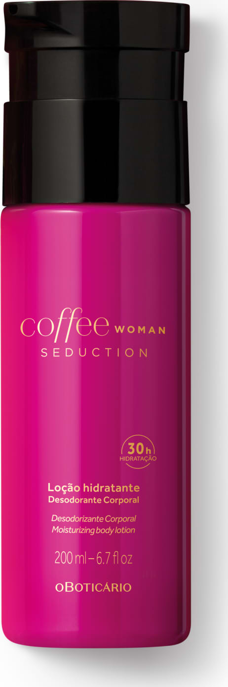 Kit Presente Dia das Mães Coffee Woman Seduction: Desodorante Colônia 100ml + Loção Hidratante Desodorante 200ml + Carteira