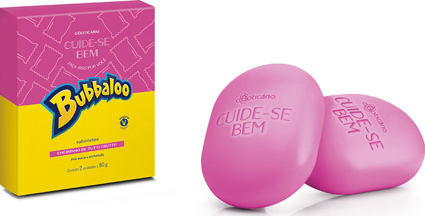 Sabonete em Barra Cuide-se Bem Bubbaloo Tutti Frutti 2 unidades de 80g | O  Boticário