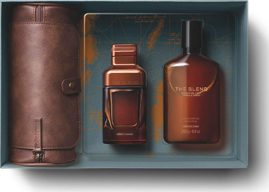 Kit Presente Dia dos Pais The Blend: Eau de Parfum 100ml + Shower Gel 250g + Nécessaire