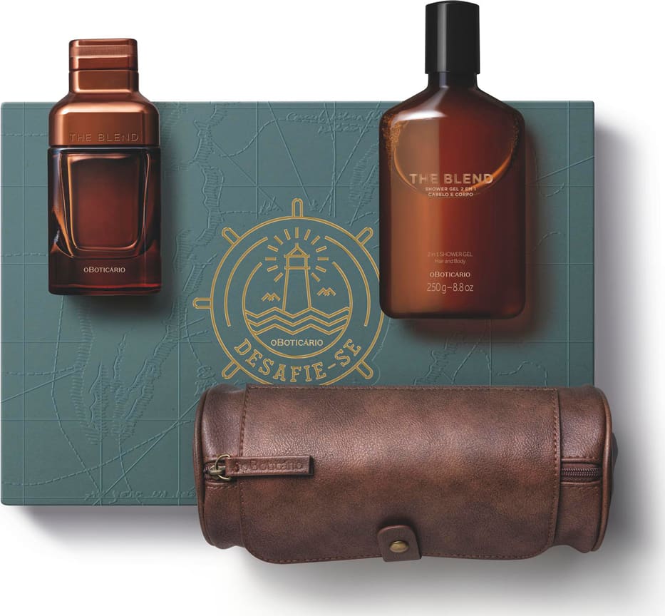 Kit Presente Dia dos Pais The Blend: Eau de Parfum 100ml + Shower Gel 250g + Nécessaire