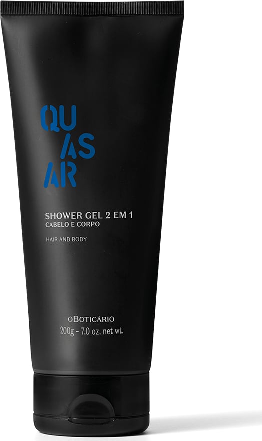 Kit Presente Dia dos Pais Quasar: Desodorante Colônia 100ml + Shower Gel 200g + Saquinho Organizador